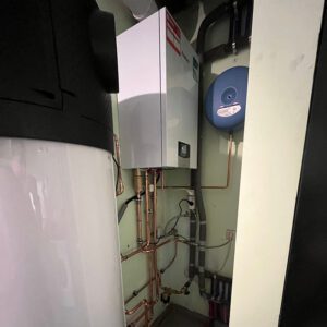 Warmtepompboiler en condensatieketel na de werken