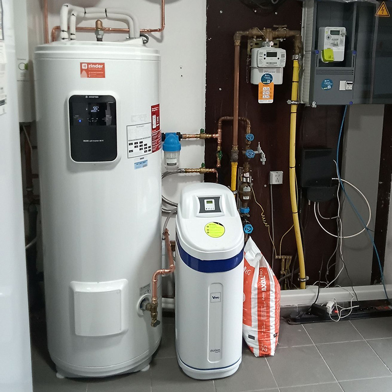 warmtepompboiler en waterverzachter kontich realisatie