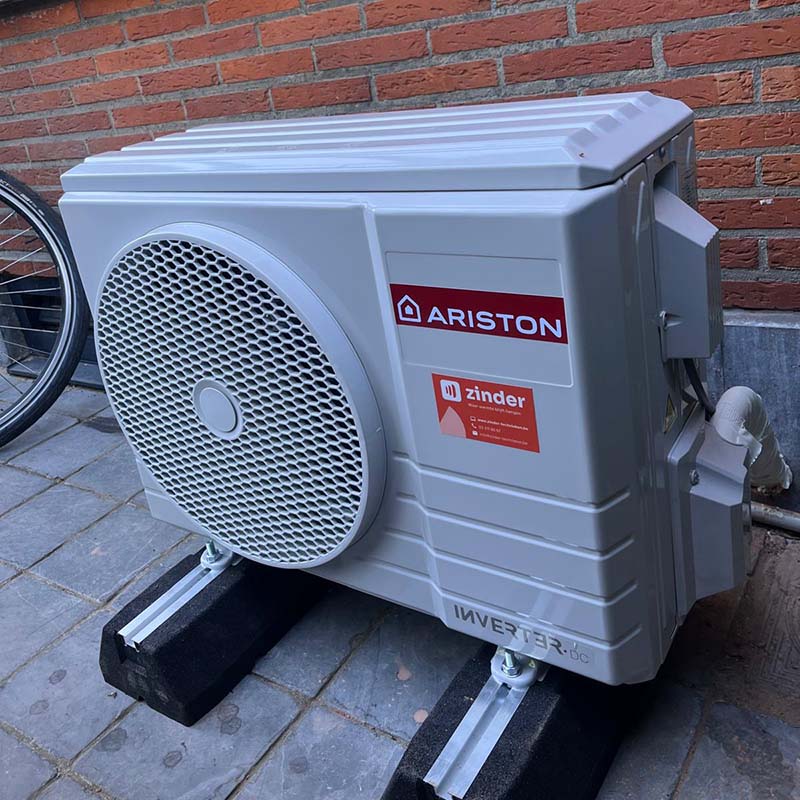 realisatie split warmtepompboiler mortsel