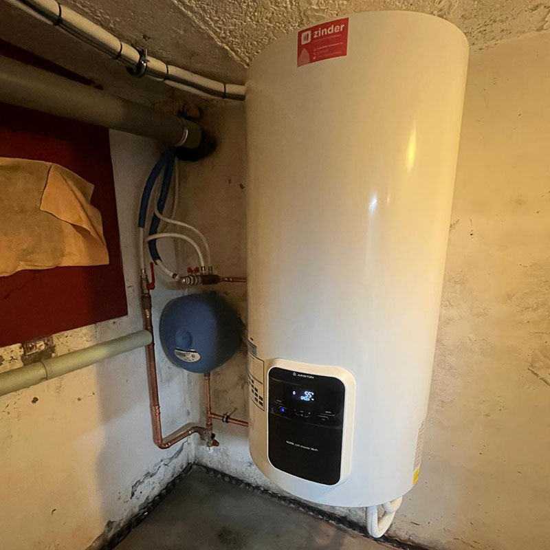 realisatie warmtepompboiler