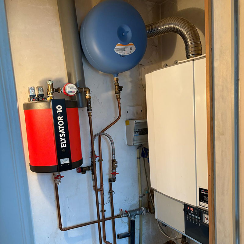 Installatie voor de werken